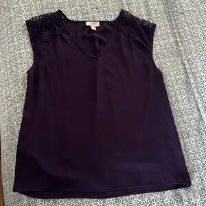 Plum Lace Top